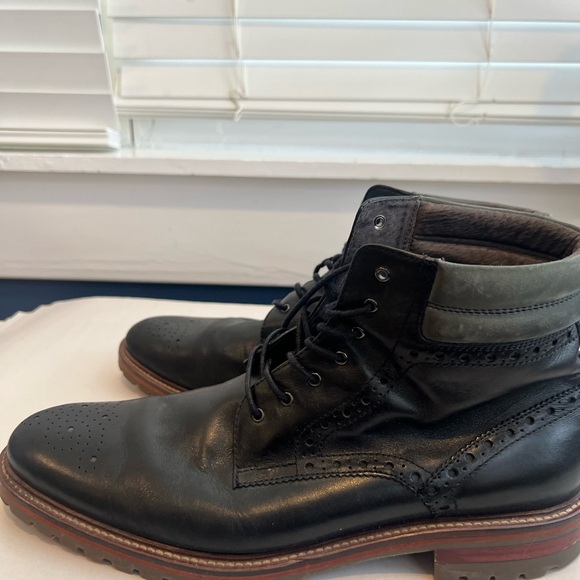 Johnston and Murphy J&M 1850 Black Leather Men's Boots size 11 M